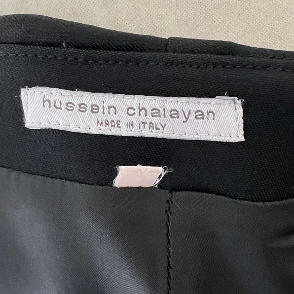 VINTAGE & RARE | Black Gabardine Wool Overlap Skirt - Front Pocket - Picture 3 of 11